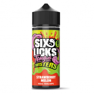 Six Licks Tongue Twisters Strawberry Melon 100ml