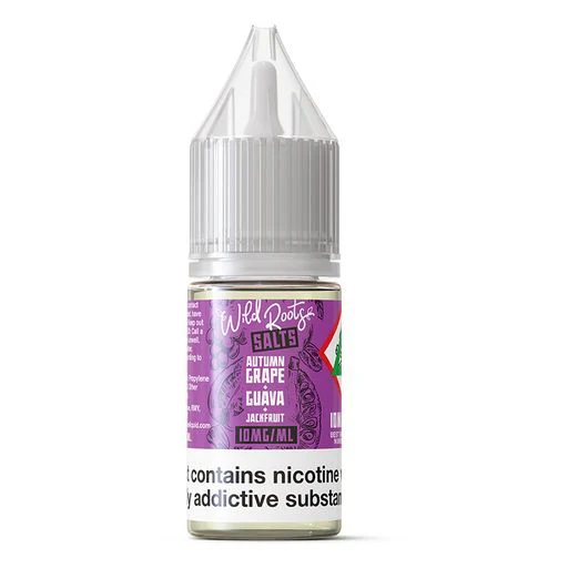 Autumn Grape, Guava & Jackfruit Nic Salt E-liquid by Wild Roots 10ml