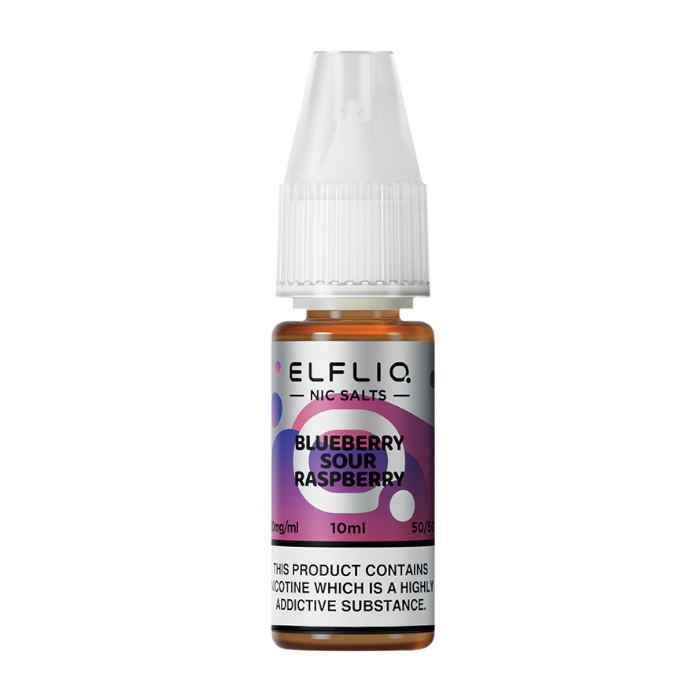 Elfliq Elf Bar E-Liquid Nic Salt 10ml 1% 2% 10mg 20mg Blueberry Sour Raspberry