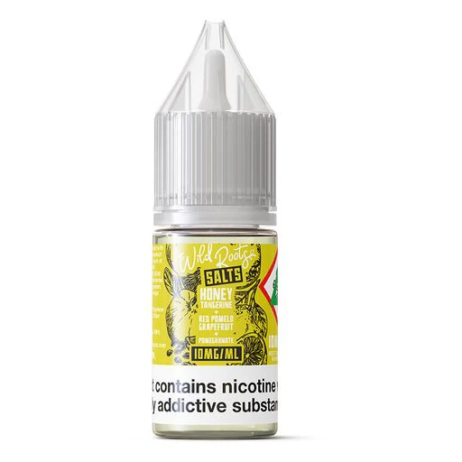 Honey Tangerine, Red Pomelo Grapefruit & Pomegranate Nic Salt E-liquid by Wild Roots 10ml