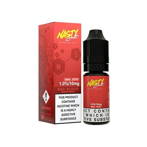 Bad Blood Nasty Juice Nic Salt E-Liquid 10ml 10mg and 20mg