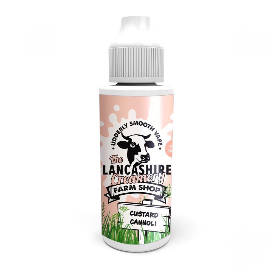 Custard Cannoli Shortfill E-liquid by The Lancashire Creamery Farm Shop 100ml