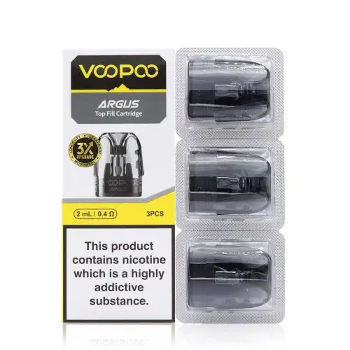 VooPoo Argus Top Fill Cartridge Replacement Pods Fixed Coil Refillable 2ml 0.4ohm