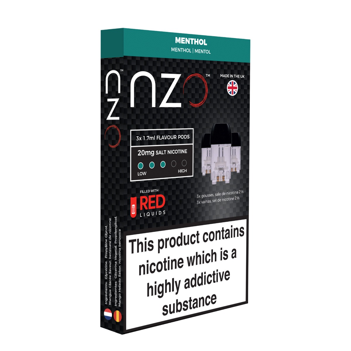 Nzo Menthol mg 3 Pack